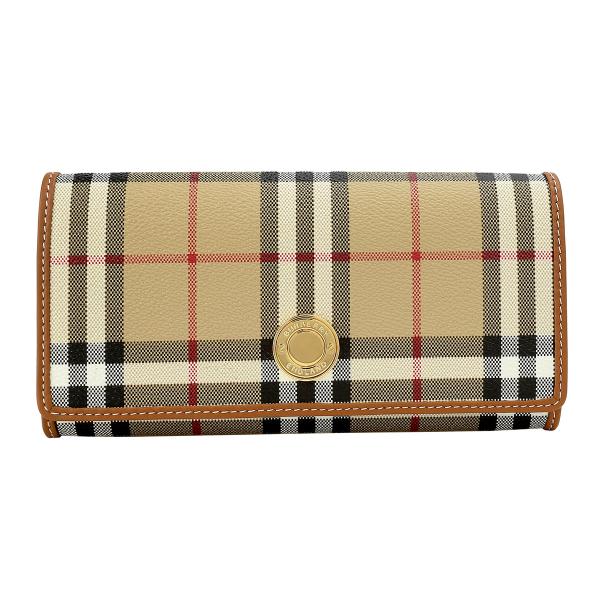 BURBERRY（バーバリー） 並行輸入 長財布 チェック＆レザー 8070414