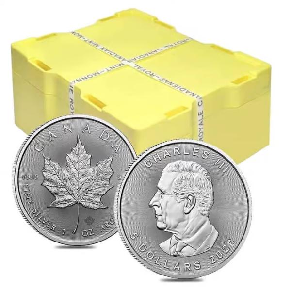 2021年 カナダ「メイプルリーフ」純銀 1オンス 銀貨4枚セット メイプル