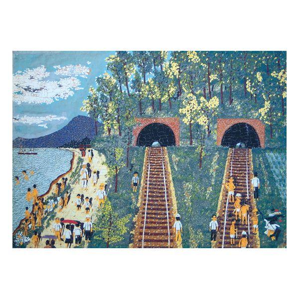 山下清 リトグラフ 107/300 落款 山下清 リトグラフ 107/300 落款