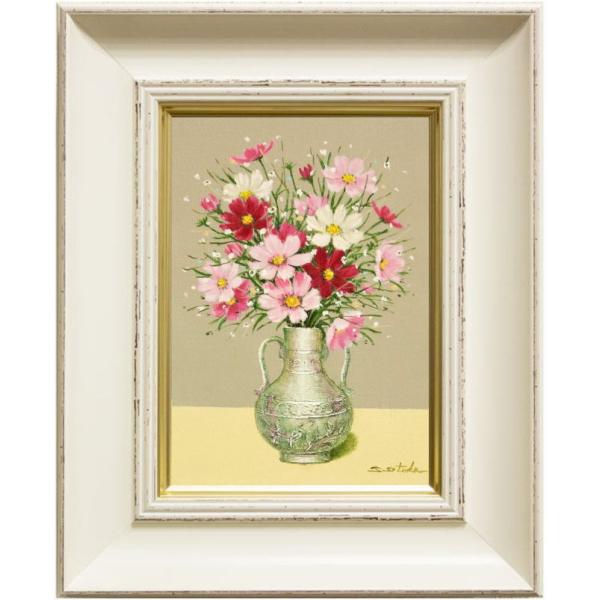 J. Shimada 油彩画 花瓶の花 J. Shimada 油彩画 花瓶の花 J. Shimada