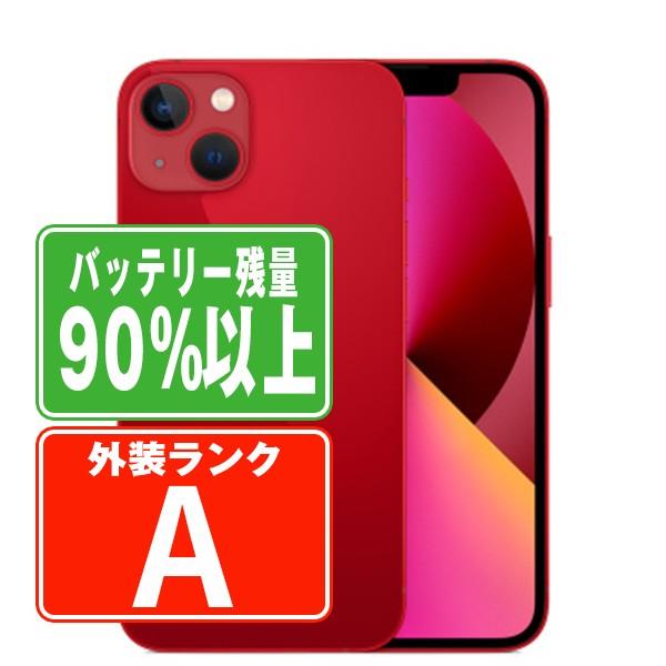 iPhone 13 バッテリー90%以上 iPhone13 256GB RED SIMフリー 中古 本体