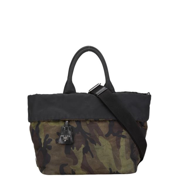 PRADA プラダ 迷彩柄でバリカッコいい 手袋 現行モデル 未使用に近く美