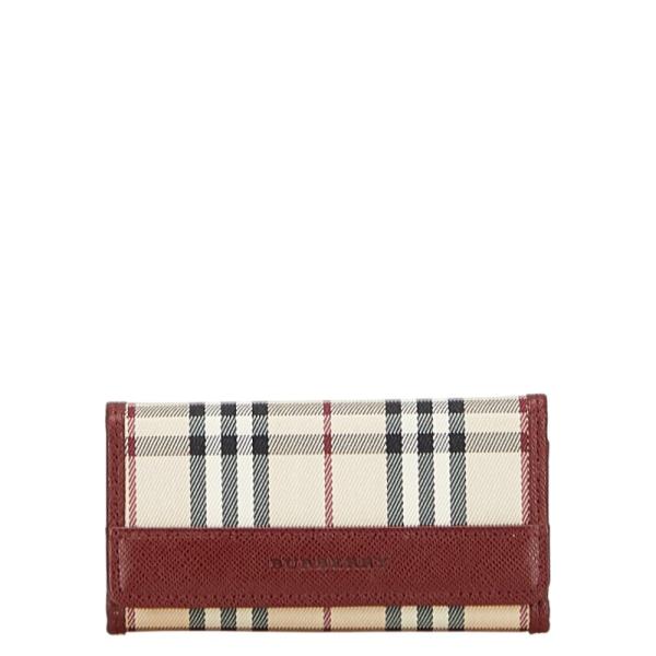 BURBERRY（バーバリー） ノバチェック 5連 キーケース ベージュ ワイン