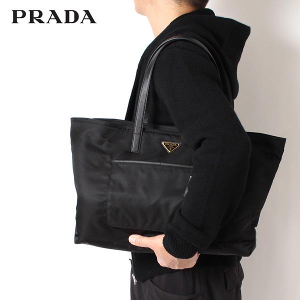 PRADA（プラダ） メンズ ナイロン サフィアーノ ラージトートバッグ