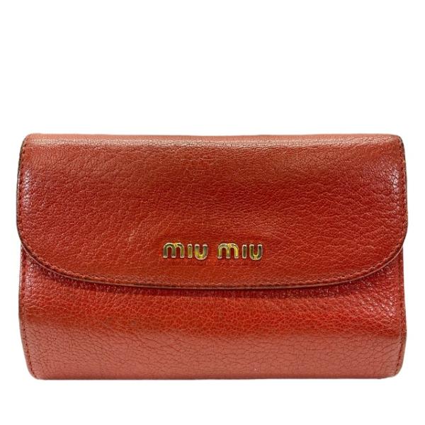 miu miu（ミュウミュウ） 財布 三つ折り財布 折財布 L字ファスナー