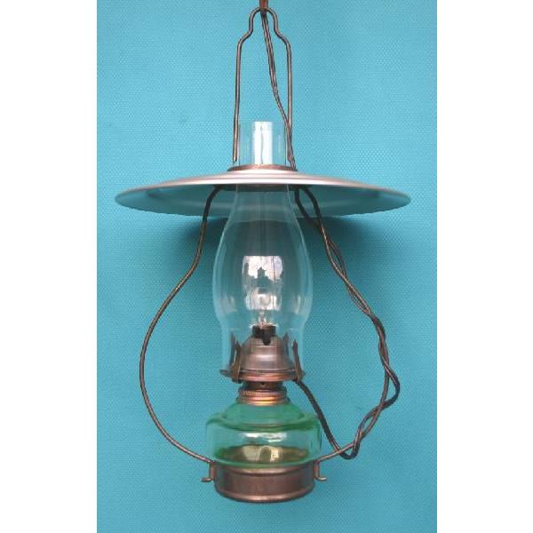 7分芯吊りランプ電球仕様緑壺 2420 : 江戸川屋ランプ - 通販 - Yahoo