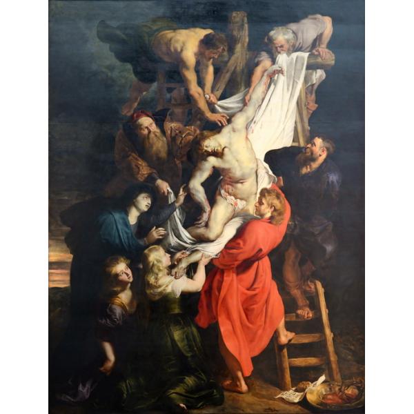 油絵 ルーベンスの名作_キリスト降架 MA1157 : 絵画制作専門ユーラシア