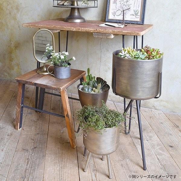 鉢カバー おしゃれ 室内 アイアン スタンド インテリア ヴィンテージ