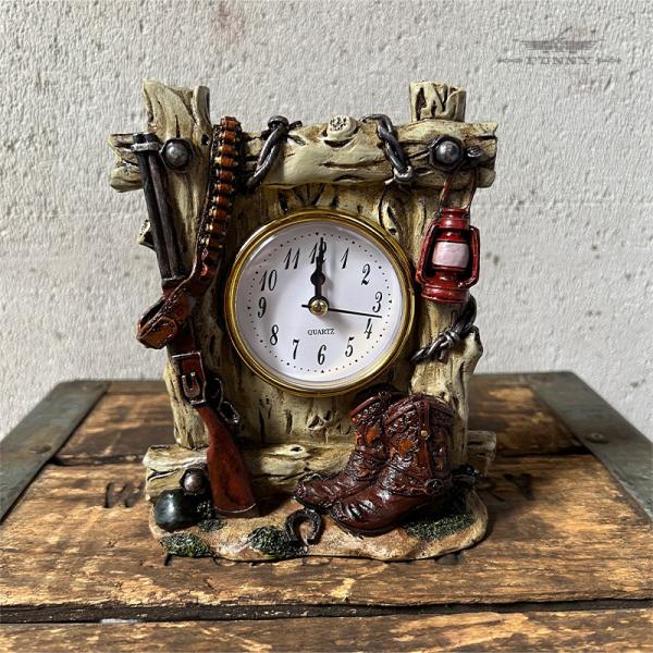 FUNNY公式ストア The Prairie Schooner ウエスタン クロック 置時計