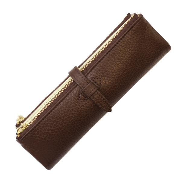 KDMオリジナル ルポ2/セカンド 本革 ペンケース ダークブラウン(GRACE