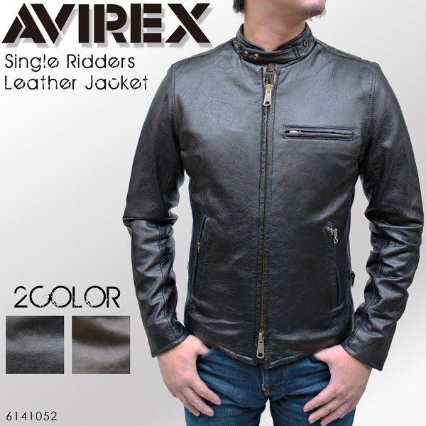 AVIREX シングルライダース レザージャケット