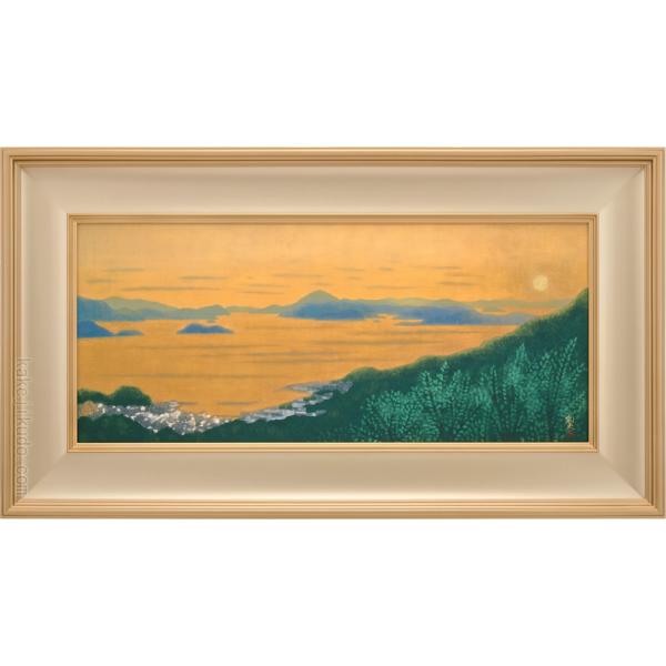 絵画『夕空』ヘイ平山画