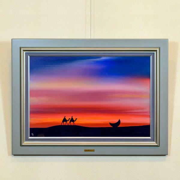 鎮西直秀 「神々の空 エギナ・アファイア神殿」 油彩画 8号 鎮西直秀