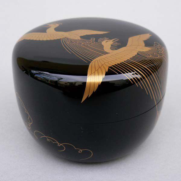茶道具 瑞鳥蒔絵平棗（鵬雲斎好写） : 茶道具春日園ヤフー店 - 通販