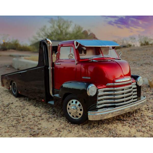 ラジコン 1/10 1953 シボレー 積載トレーラー 赤 Chevrolet Cab1959