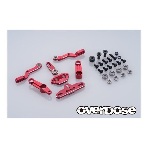 オーバードーズ overdoseアルミワンピースシャフト4mmレッド新品