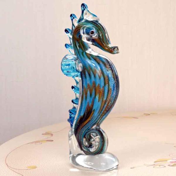 ☆期間限定値引き☆ ガラス製のタツノオトシゴ金箔入り 【公式通販】