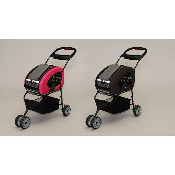 アイリスオーヤマ 4WAYペットカート ブラウン FPC-920