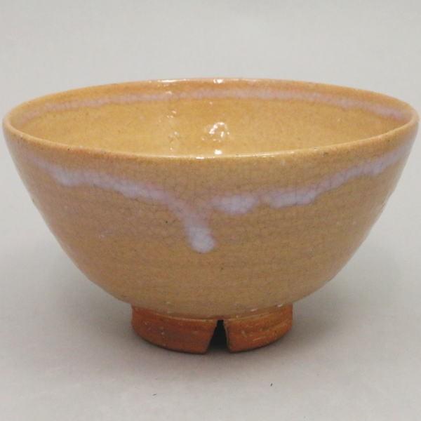 茶道具 抹茶茶碗 萩焼き 枇杷色 井戸型 吉野桃李作 桃李窯 茶道