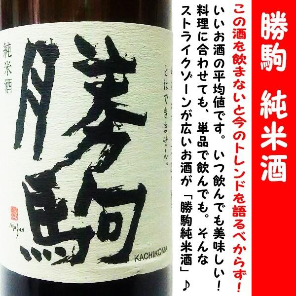 日本酒 勝駒 純米酒 しぼりたて 生酒 限定品 720ml (かちこま) この酒