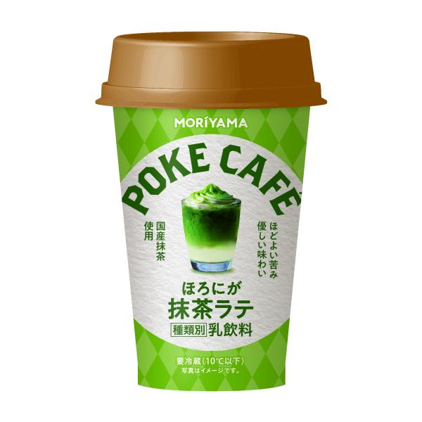 守山乳業（MORIYAMA） POKE CAFE ポケカフェ ほろにが抹茶らて 180g×12