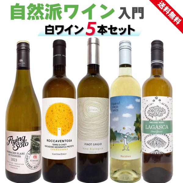 自然派ワイン入門セット 白ワイン5本セット フランス イタリア