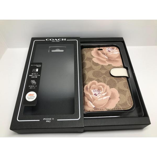 美品) COACH iPadケース シグネチャー柄 ブラウン COACH（コーチ