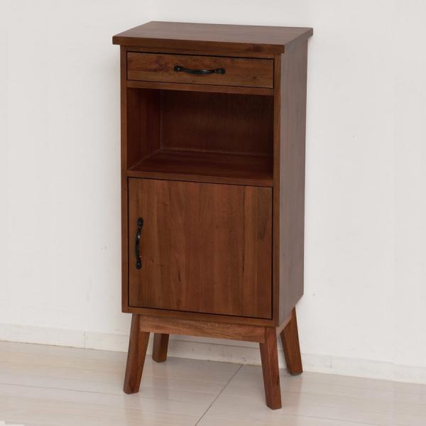 ウッドカラー 電話台 2段収納 引き出し付き ウッドカラー 電話台 2段