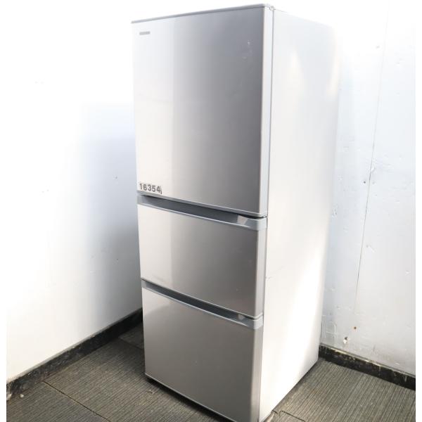 1ヶ月保証/冷蔵庫/大型/3ドア/自動製氷機能付き/ファミリーサイズ/東芝