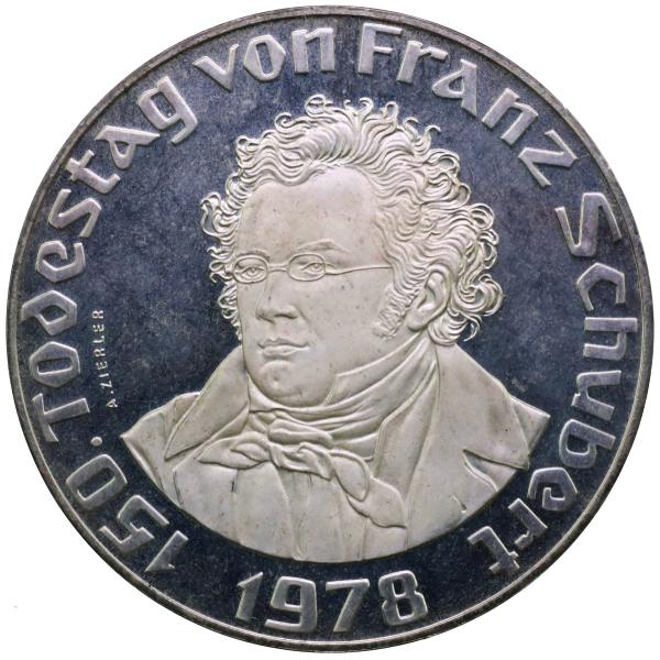 オーストリア 1978年 150周年記念フランツ・シューベルト 50シリング