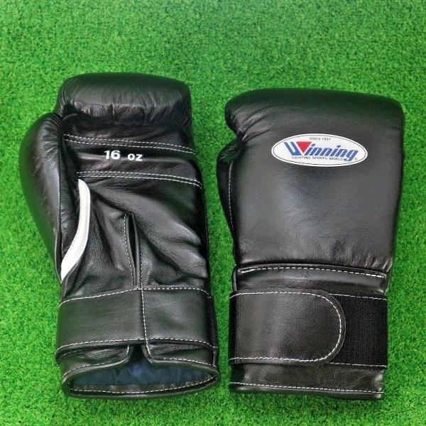 ウイニング winning ボクシンググローブ 緑／金 16オンス 紐式