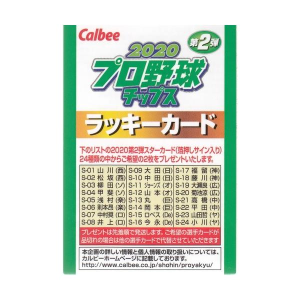 20カルビープロ野球チップス第2弾 ラッキーカード : スポーツカード