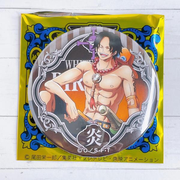 ONE PIECE JF2018限定缶バッジ ルフィ＆エース 希少 未開封 ワンピース