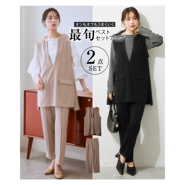 ニッセン（nissen） トップス セットアップ レディース ポケット付