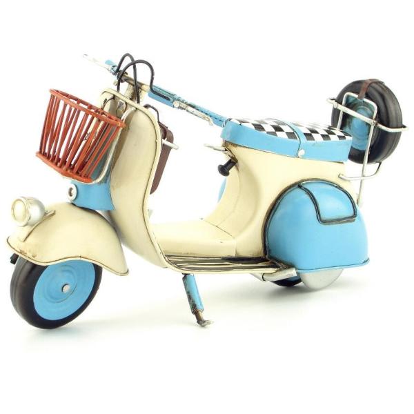 ベスパ ライトブルー 1965年 Vespa Italy レトロ ブリキ製 ビンテージ