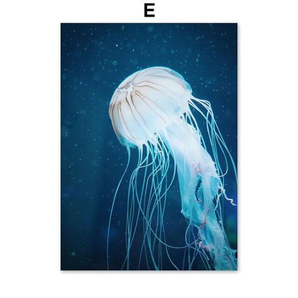 額付 アートポスター アートフレーム おしゃれ 絵画 海シリーズ クラゲ