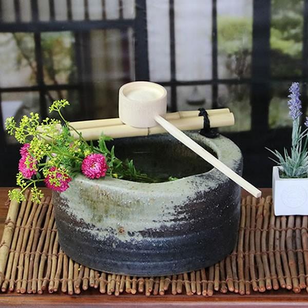 益子焼 蹲（つくばい） 水連鉢 楽天市場】手水鉢 つくばい （51.5×36.5