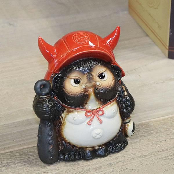 信楽焼 福鬼門狸（ミニ) たぬき 置物 小さい 可愛い タヌキ 陶器