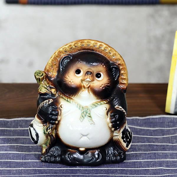 信楽焼 狸 陶器 たぬき タヌキ 開運 かわいい 和風 商売繁盛 新築祝