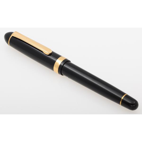 3776 センチュリー プラチナ 万年筆 ペン先14K 585 ブラック ゴールド