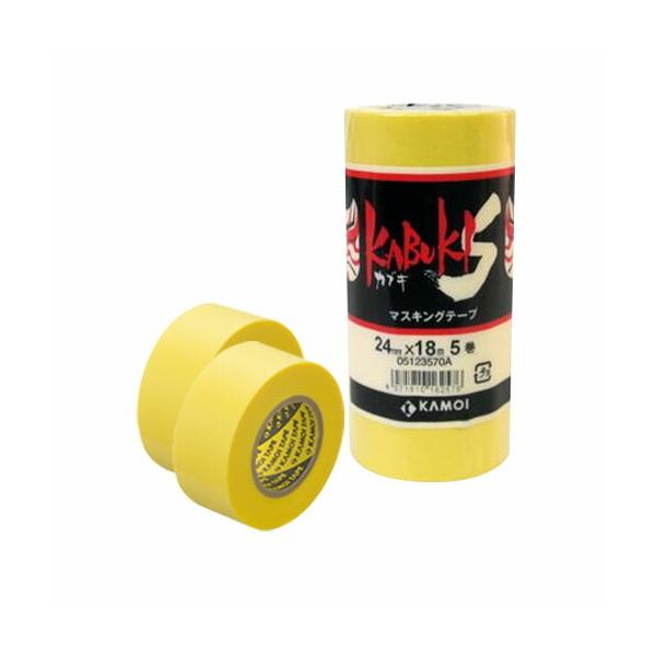 カモイ マスキングテープ カブキS 建築塗装用 KABUKISJAN24 24mm×18m 5