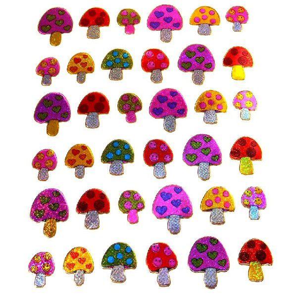 キラキラシール きのこ（キノコ） : SHINSEITECH - 通販 - Yahoo