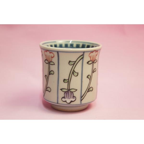 六代 佐藤走波 染錦草花文 湯呑み : 食器のみつはた - 通販 - Yahoo