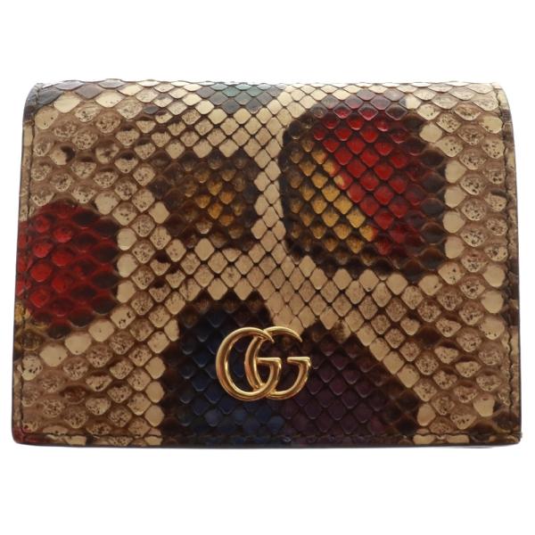 GUCCI（グッチ） パイソンコンパクトウォレット マルチカラー 456126