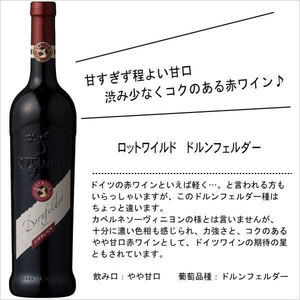 ドイツの赤ワイン ほんのり甘口 ロットワイルド ドルンフェルダー