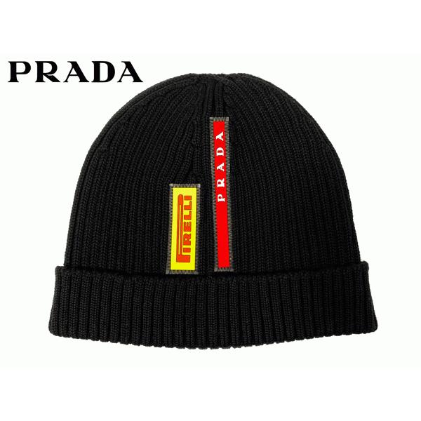 PRADA（プラダ） PRADA LF18D NERO ルナロッサ ピレリ ロゴタグ付き