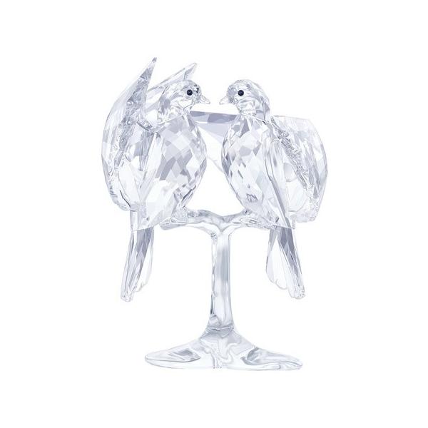 Swarovski 二羽の鳥のクリスタルフィギュア 高さ9cm Swarovski 二羽の