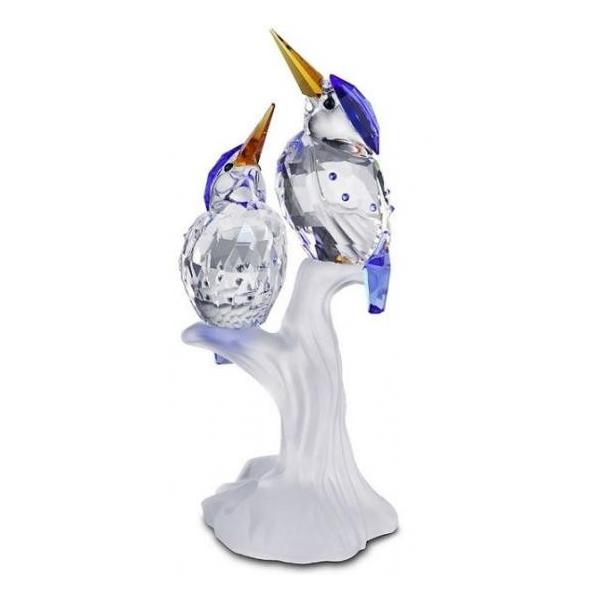 スワロフスキー カワセミ 貴重な廃盤Malachite Kingfishers