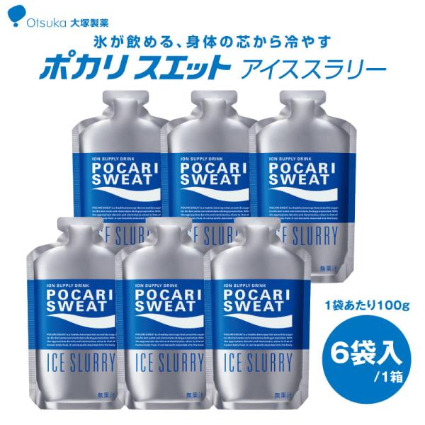 大塚製薬 熱中症対策 ポカリスエット アイススラリー 100g×6袋/箱