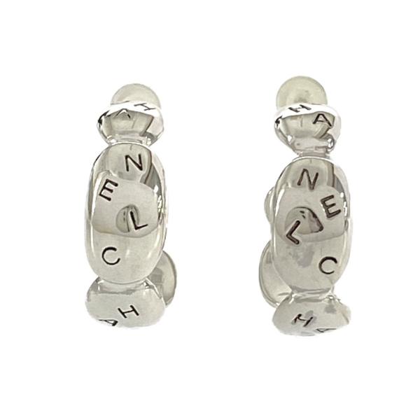 CHANEL（シャネル） ロゴ フープピアス/Sv925-11.2g/シルバー/CHANEL